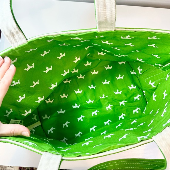 DraftKings DK Green and White Canvas Tote Bag - Picture 7 of 12